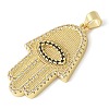 Brass Micro Pave Cubic Zirconia Pendants KK-K298-54G-2