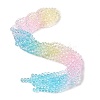 Transparent Painted Glass Beads Strands DGLA-A034-T6mm-A21-1