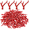 70Pcs Opaque Acrylic Imitation Coral Beads SACR-SC0001-64-1