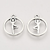 Tibetan Style Alloy Pendants TIBEP-T009-31AS-RS-2