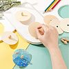 Wooden Spinning Tops WOOD-WH0027-66-5