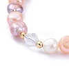 Natural Cultured Freshwater Pearl Beaded Bracelets BJEW-JB05269-2