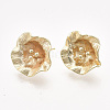 Brass Stud Earring Findings X-KK-T038-585G-NF-2