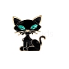 Cat Shape Enamel Pin PW-WG59678-02-1