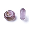 Natural Amethyst European Beads G-G740-12x6mm-13-2