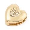 Brass Micro Pave Cubic Zirconia Slide Charms ZIRC-I068-07G-3