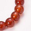 Natural Red Agate Beaded Stretch Bracelets BJEW-Q692-21-8mm-2