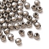 Non-Tarnish 304 Stainless Steel Round Seamed Beads A-STAS-R032-3mm-01-1