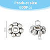 DICOSMETIC 600Pcs Tibetan Style Alloy Daisy Spacer Beads FIND-DC0005-31AS-2