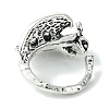 Dragon Alloy Open Cuff Rings for Women RJEW-K275-20AS-3