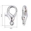 Silver Color Plated Alloy Lobster Claw Clasps X-E106-S-4