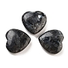 Heart Natural Larvikite Worry Stone G-C134-06A-25-1
