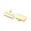 Brass Pendants KK-D229-22O-G-2