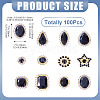 100Pcs Teardrop/Heart/Star Sew on Rhinestones FIND-TA0006-69A-4