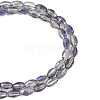 Electroplate Glass Beads Strands X-EGLA-J013-4x6mm-H04-4