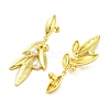 Rack Plating Brass Stud Earrings EJEW-A038-07G-2