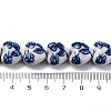 Handmade Blue and White Porcelain Beads Strands PORC-I027-05-5