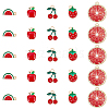 50Pcs 5 Styles Alloy Enamel Pendants ENAM-SC0005-65-1