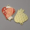 Alloy Enamel Pendants ENAM-CJC0006-74C-1