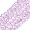 Electroplate Glass Beads Strands EGLA-A034-T3mm-A22-1