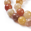 Natural Topaz Jade Bead Strands G-G782-17-3