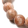 12.5mm Round Natural Netstone Braided Bead Bracelets for Women Men BJEW-C060-01C-2