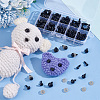 Plastic Doll Eyes & Nose Sets FIND-WH0420-144C-5