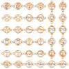   36pcs 18 styles Glass Connector Charms GLAA-PH0002-85-1