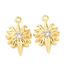 Brass Micro Pave Cubic Zirconia Pendants KK-Q809-14G-1