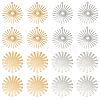 16Pcs 4 Style 201 Stainless Steel Pendants STAS-DC0005-28-1