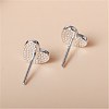 Heart Enamel Stud Earrings for Girl Women EJEW-BB46109-A-3