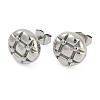 304 Stainless Steel Stud Earrings for Women EJEW-F351-03P-4