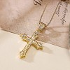 Brass Micro Pave Cubic Zirconia Pendants Necklace PW-WG79844-03-1