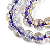 Crackle Transparent Glass Beads Strands GLAA-N030-8mm-01C-3