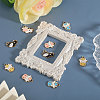 CHGCRAFT 40Pcs 5 Style Alloy Enamel Pendants ENAM-CA0001-80-4