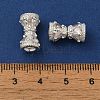 Rack Plating Brass Pave Clear Cubic Zirconia Beads KK-M285-11S-3