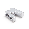 Alloy Slide Charms ALRI-WH0005-09W-P-2