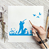 Plastic Hollow Out Drawing Painting Stencils Templates DIY-WH0396-846-6