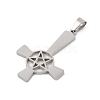 304 Stainless Steel Pendants STAS-C116-02P-2