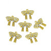 Rack Plating Alloy Crystal Rhinestone Pendants PALLOY-I216-05LG-1