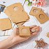 Square Kraft Paper Jewelry Storage Boxes CON-TAC0001-04C-7