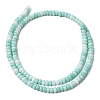 Cracked Opaque Glass Beads Strand X-GLAA-D306-A10-2