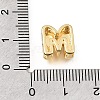 Brass Micro Pave Clear Cubic Zirconia Initial Spacer Bars KK-E802-34G-M-3