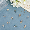 12Pcs 2 Colors Brass Pendants KK-BBC0020-25-3
