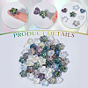120Pcs 10 Styles Electroplate Transparent Glass Beads Sets EGLA-SP0001-25-6