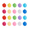 500Pcs 10 Colors Transparent Frosted Acrylic Pendants MACR-YS0001-03-1