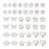 Biyun 500Pcs 10 Style ABS Plastic Imitation Pearl Beads KY-BY0001-02-16