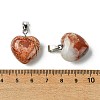 Natural Red Rainbow Jasper Pendants G-F820-10A-24-3