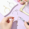 4Pcs 2 Colors Adjustable Brass Chain Finger Ring Making RJEW-CJ00001-5