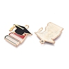 Back to School Alloy Enamel Pendants ENAM-Q004-01KCG-04-2